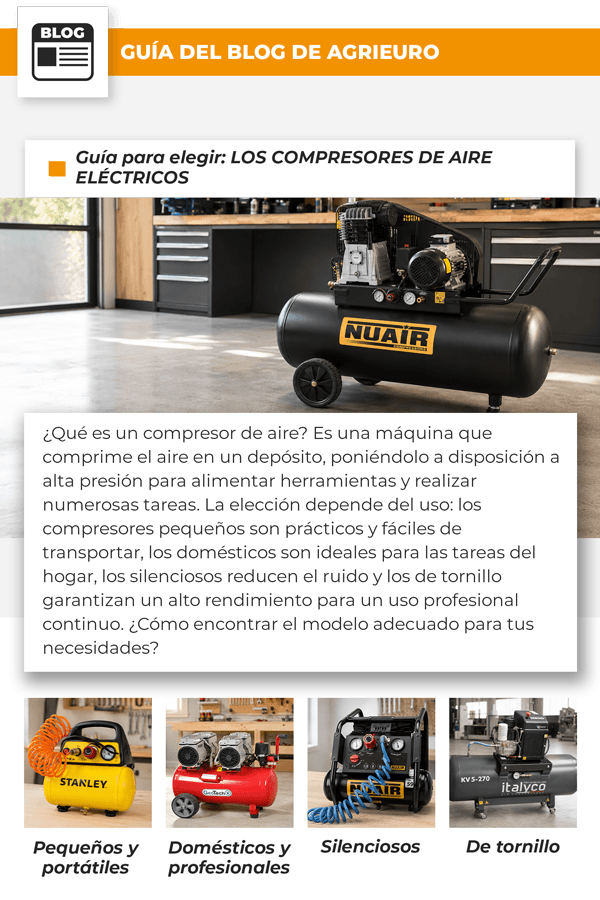 Guía para elegir: LOS COMPRESORES DE AIRE ELÉCTRICOS