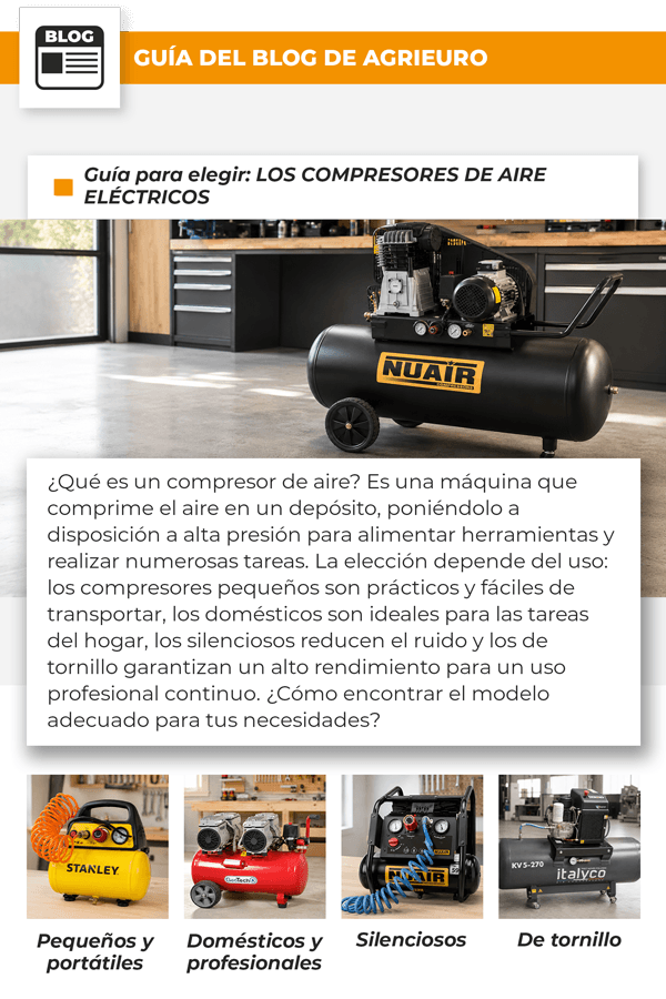 Guía para elegir: LOS COMPRESORES DE AIRE ELÉCTRICOS