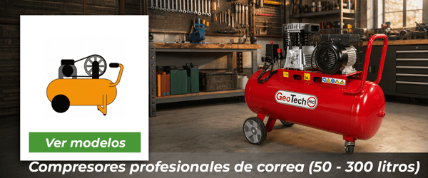 Compresores profesionales de correa (50 - 300 litros) | Ir al catálogo