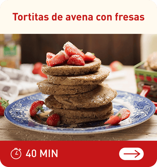 Tortitas de avena con fresas | 40 MIN