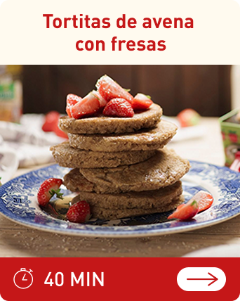 Tortitas de avena con fresas | 40 MIN