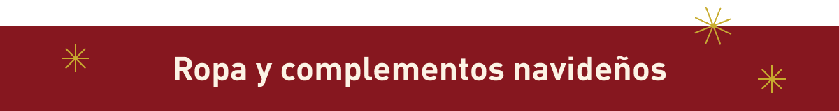 Ropa y complementos navideños