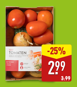 Verspakket tomatensoep