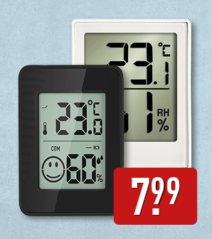 3-delige thermo-hygrometerset