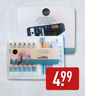 Schets-/aquarelset