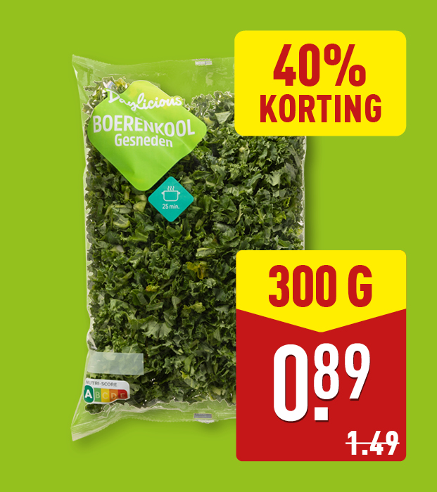 Grof gesneden boerenkool