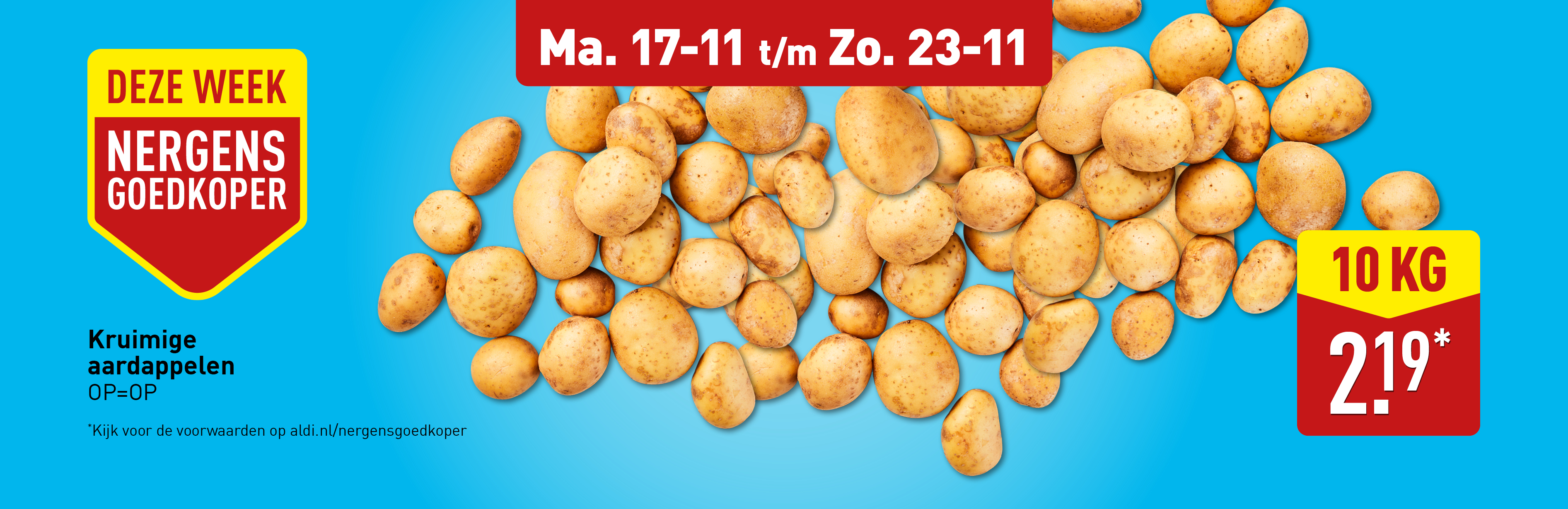 Deze week nergens goedkoper: Kruimige aardappelen