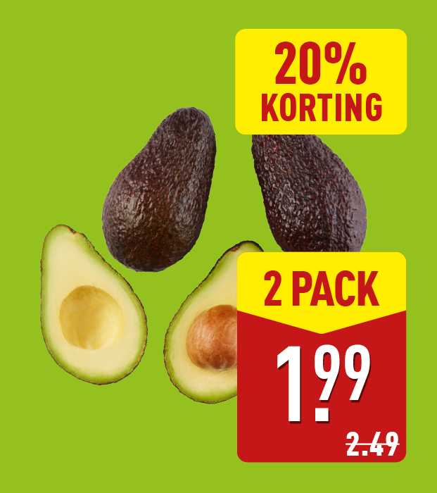 Eetrijpe avocado's