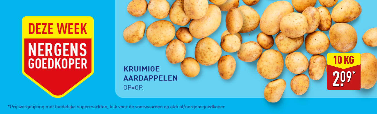 Deze week nergens goedkoper kruimige aardappelen