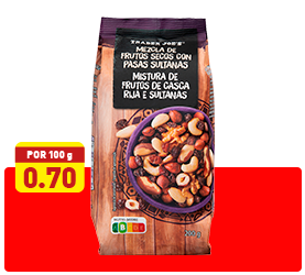 Mistura de Frutos Secos e Sultanas