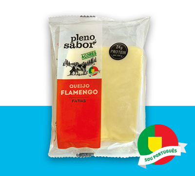 queijo flamengo em fatias