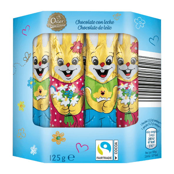 Coelhos de Páscoa de Chocolate de Leite 