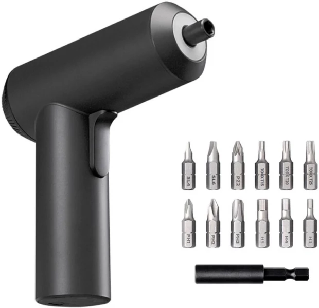 Шуруповерт акумуляторний Xiaomi Electric Screwdriver (MJDDLSD001QW) + 12 насадок