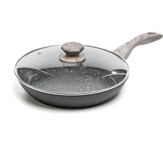 Сковорода кована з кришкою Hölmer, 26см FP-22326-SWMGBL Star Chef Granite Premium