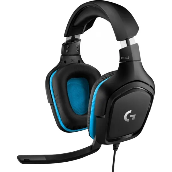 Навушники Logitech G432 (L981-000770) Black/Blue