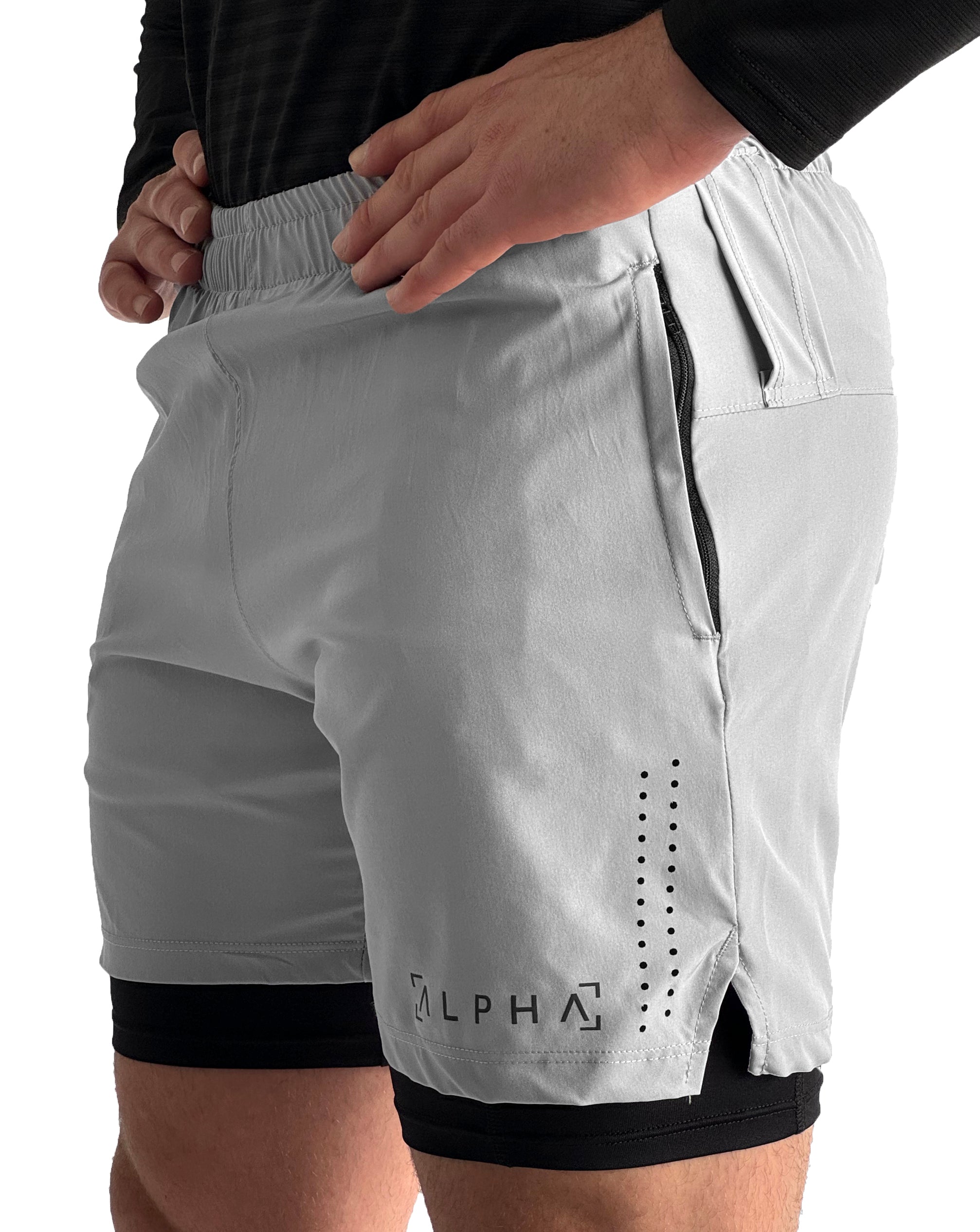 Ultra Running Shorts | Con licras | Gris