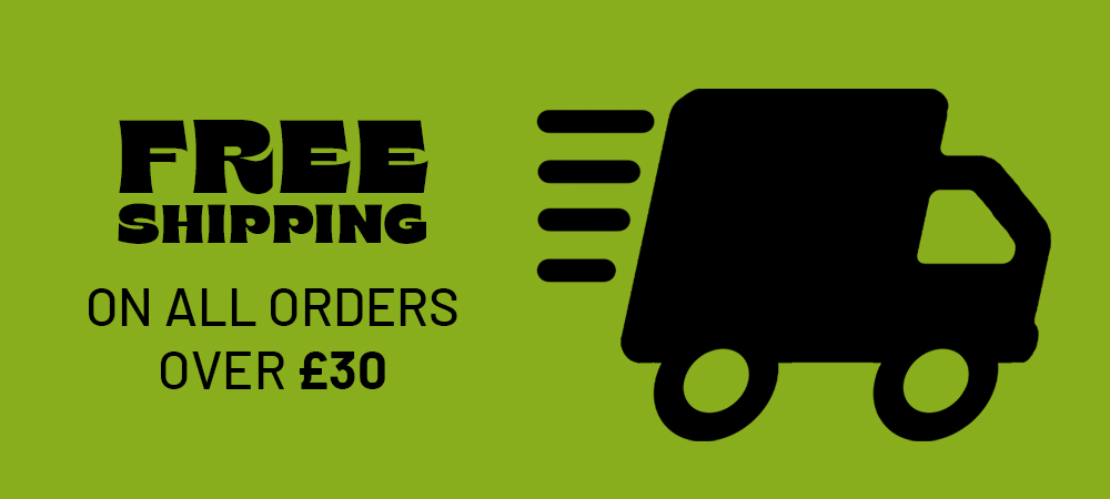 Free shipping on orderrs over £30