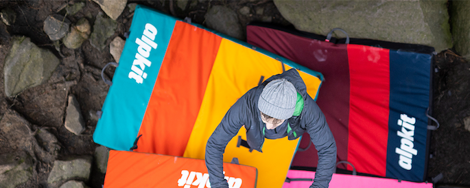 Explore UK made bouldering mats