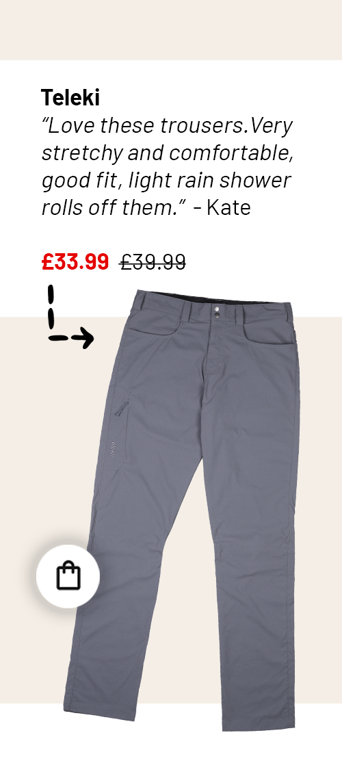 Shop Teleki lightweight hiking trousers