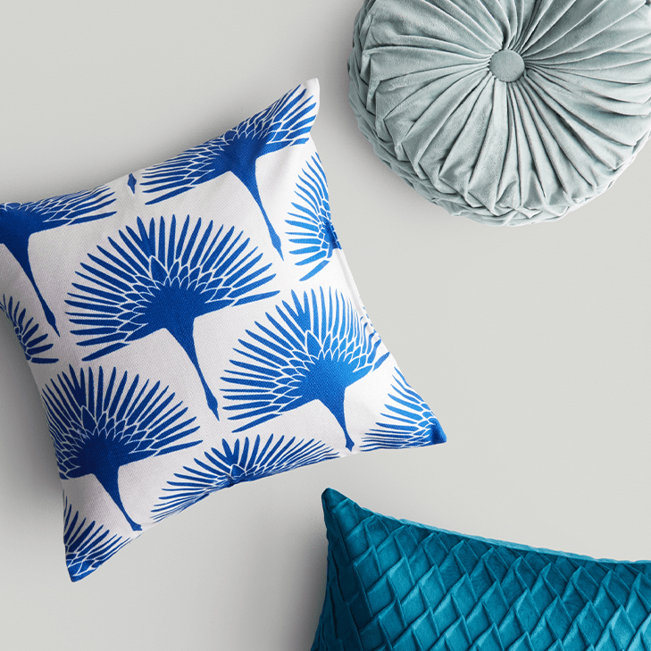 Three decorative pillows