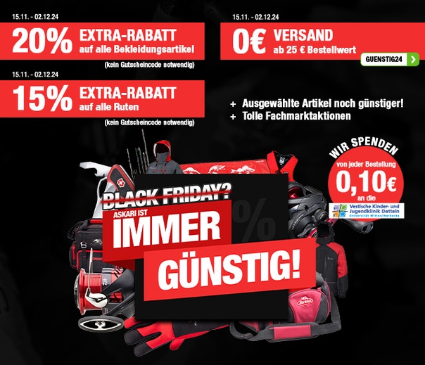 Askari ist immer günstig! Wir brauchen keinen Black Friday!