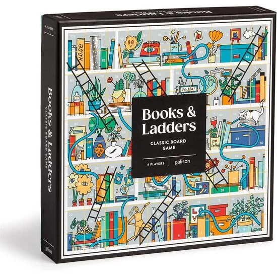 Books and Ladders Classic Board Game
