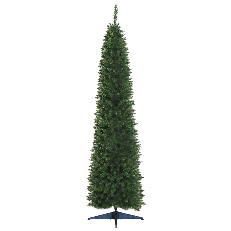 HOMCOM Árbol de Navidad Artificial 210 cm Ignífugo con 499 Puntas de 
Rama Plástico y Soporte de Metal Decoración Navideña para Interiores 
Fácil de Montar Verde