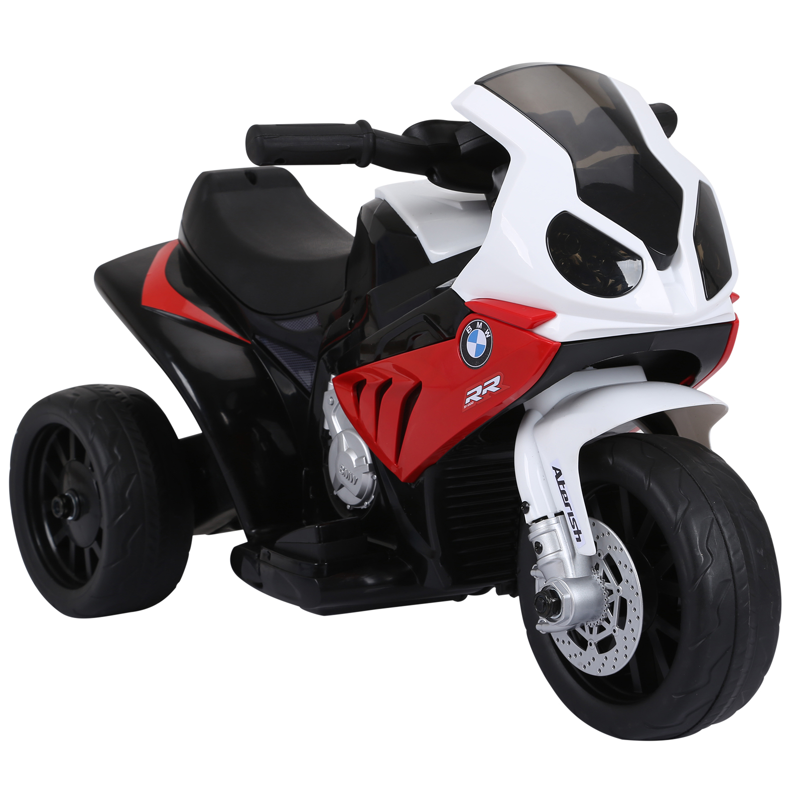 HOMCOM Moto Eléctrica para Niños de 18-36 Meses con Licencia BMW 
S1000RR con Velocidad 2,5 km/h Carga 20 kg 66x37x44 cm Rojo