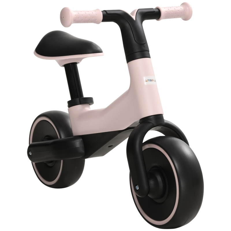 AIYAPLAY Bicicleta sin Pedales para Niños de +18 Meses Triciclo 
Infantil con Sillín Ajustable en 30-36,5 cm 66,5x34x46,5 cm Rosa