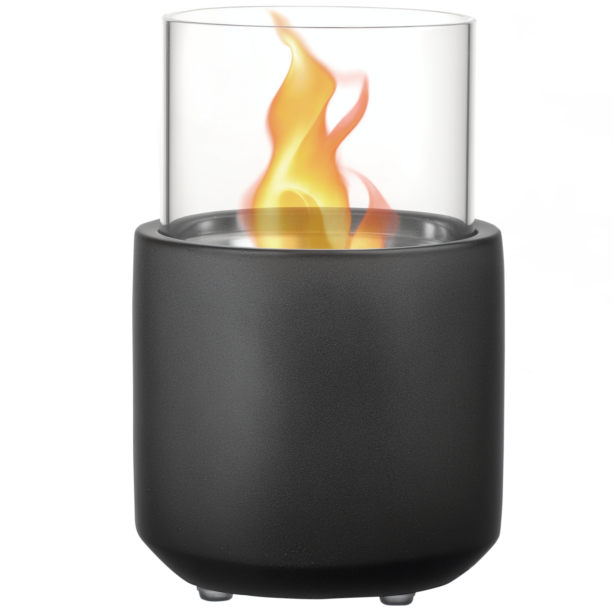 HOMCOM Chimenea Bioetanol Sobremesa Capacidad de 0,4L