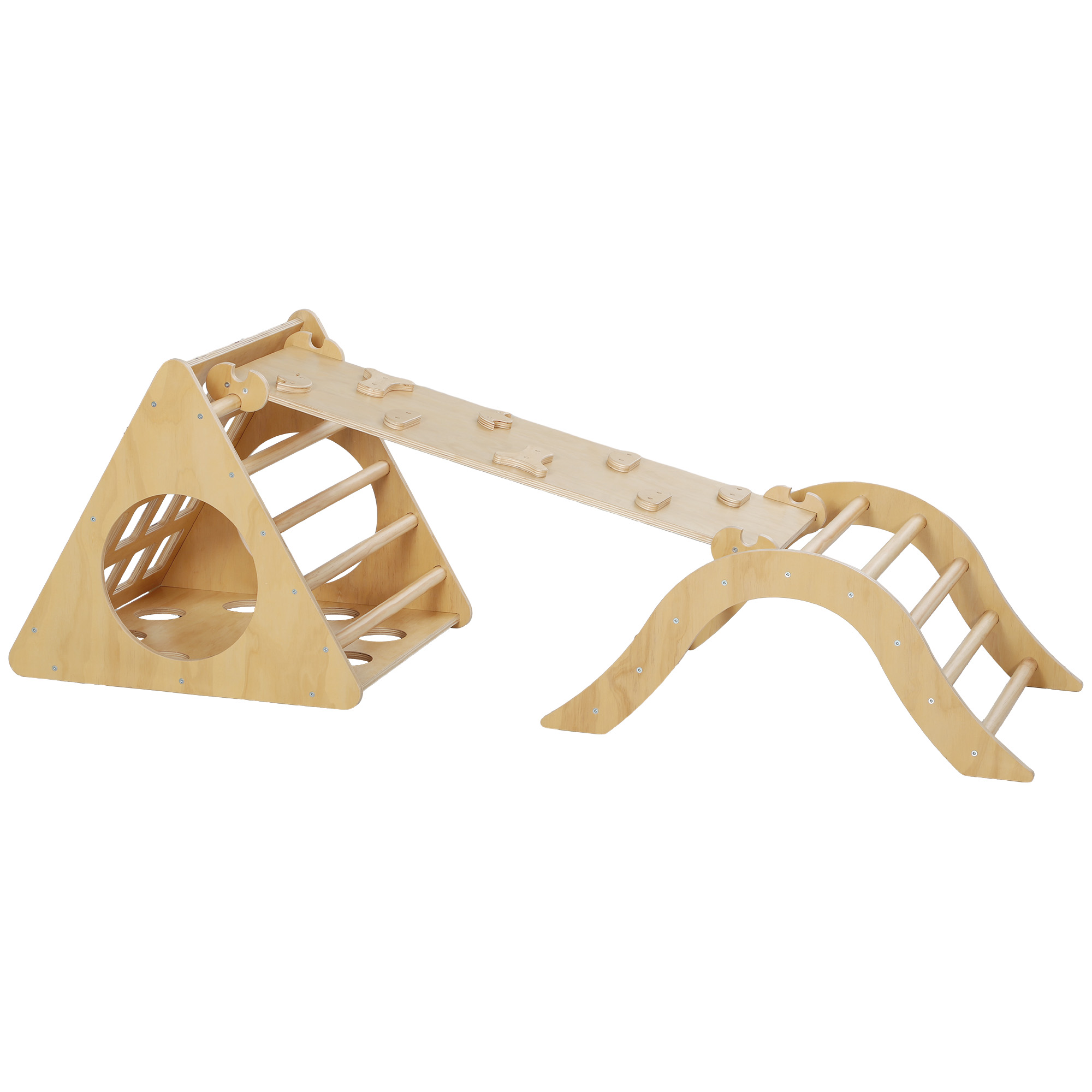 AIYAPLAY Escalada para Niños de 18-48 Meses 8 en 1 con Rampa Escalera 
de Arco y Bolsa de Arena