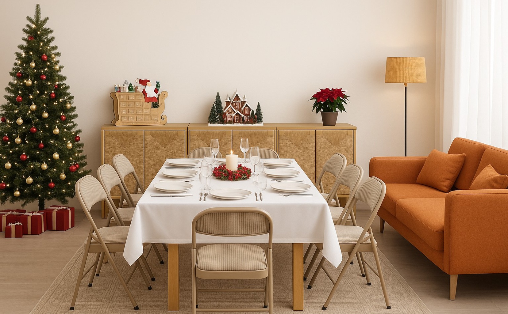 Una casa lista para las fiestas