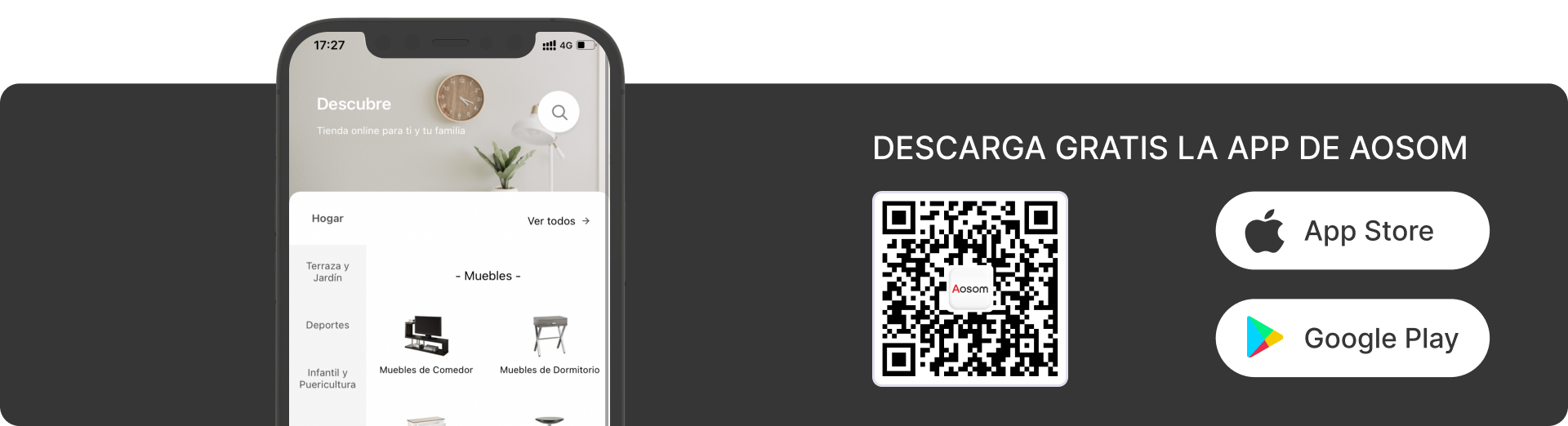 Descarga gratis la APP de Aosom