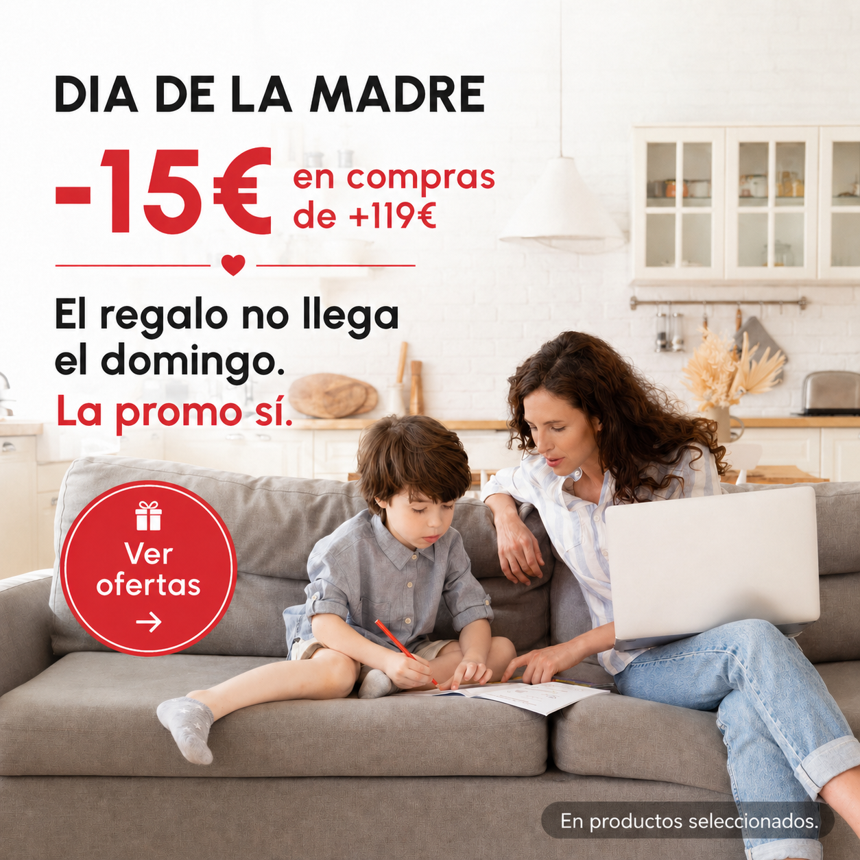 El regalo no llega el domingo. La promo sí.