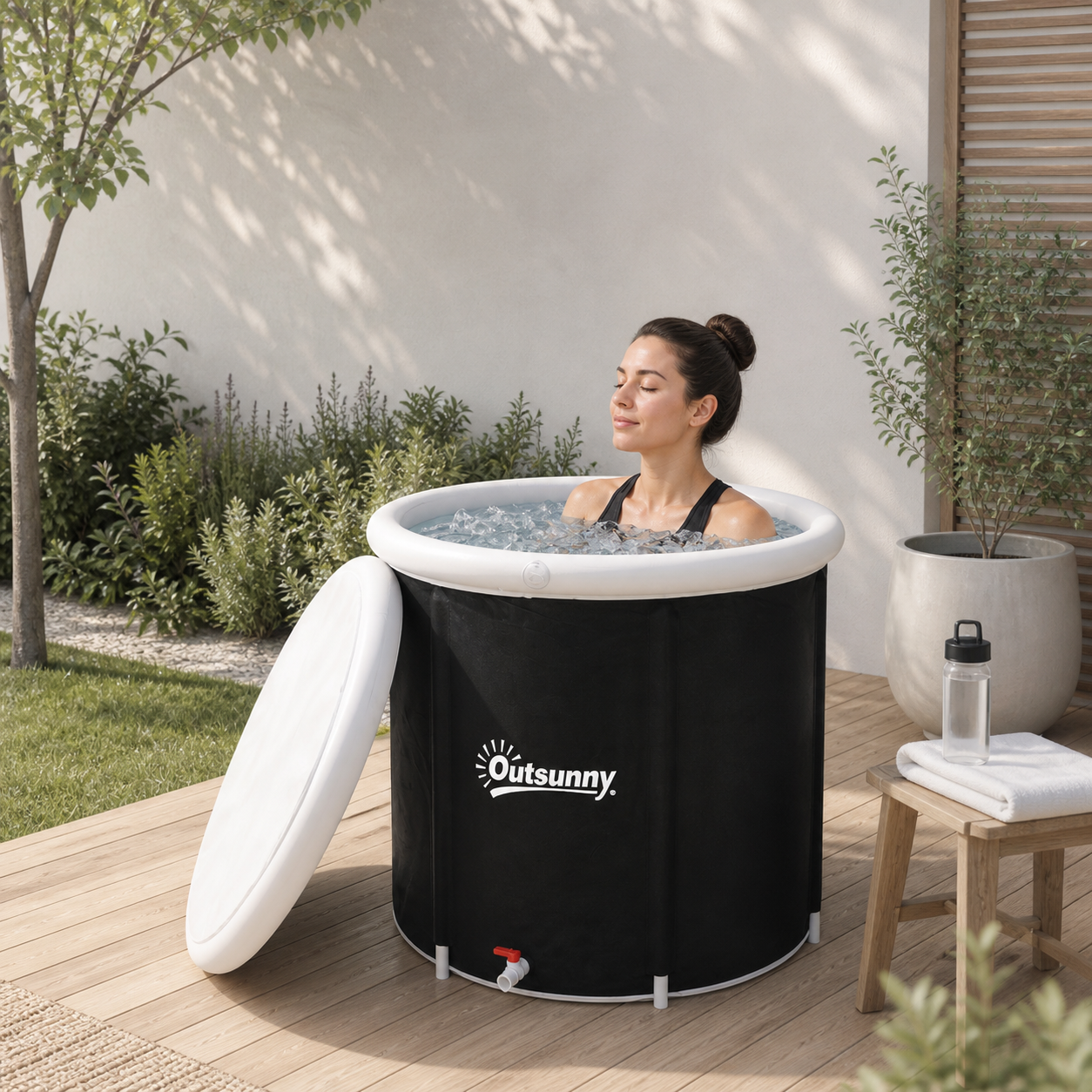Bañera de hielo hinchable