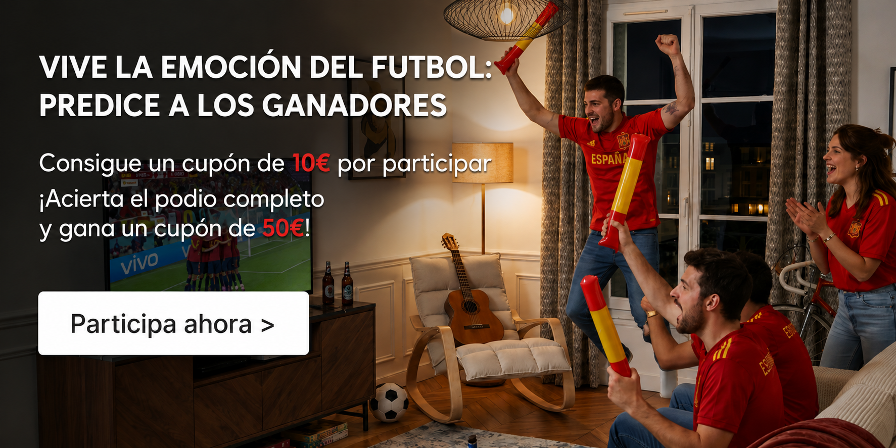 Vive la emoción del futbol