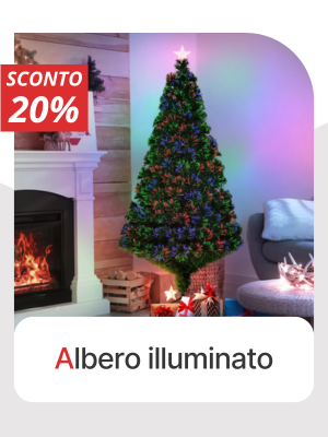 Albero di Natale illuminato