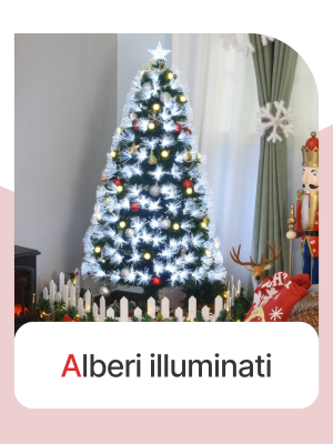 Alberi di Natale illuminati