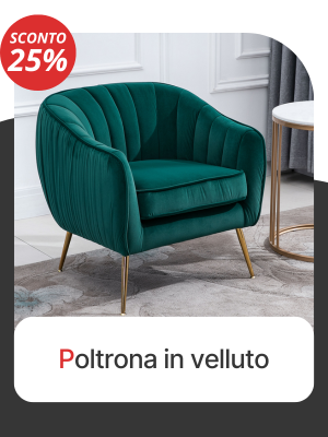 Poltrona in velluto