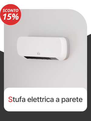 Stufa elettrica da parete