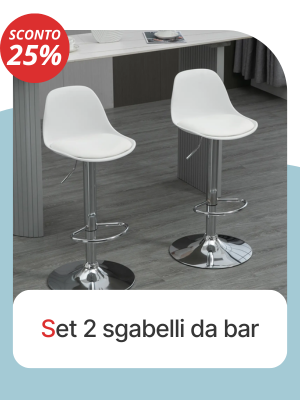 Set 2 sgabelli da bar