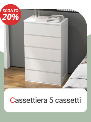 Cassettiera a 5 cassetti