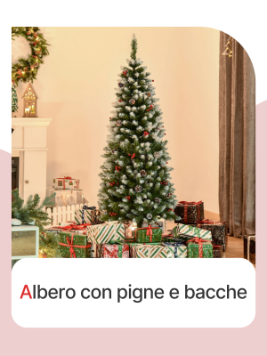 Albero con pigne e bacche