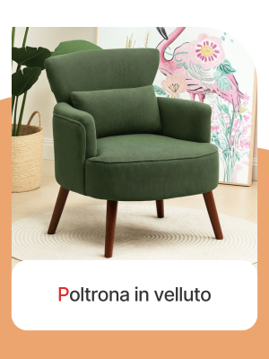 Poltrona in velluto