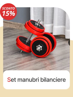 Set manubri convertibili in bilanciere