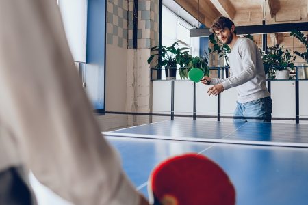 Ponha à prova as suas habilidades com o ping-pong