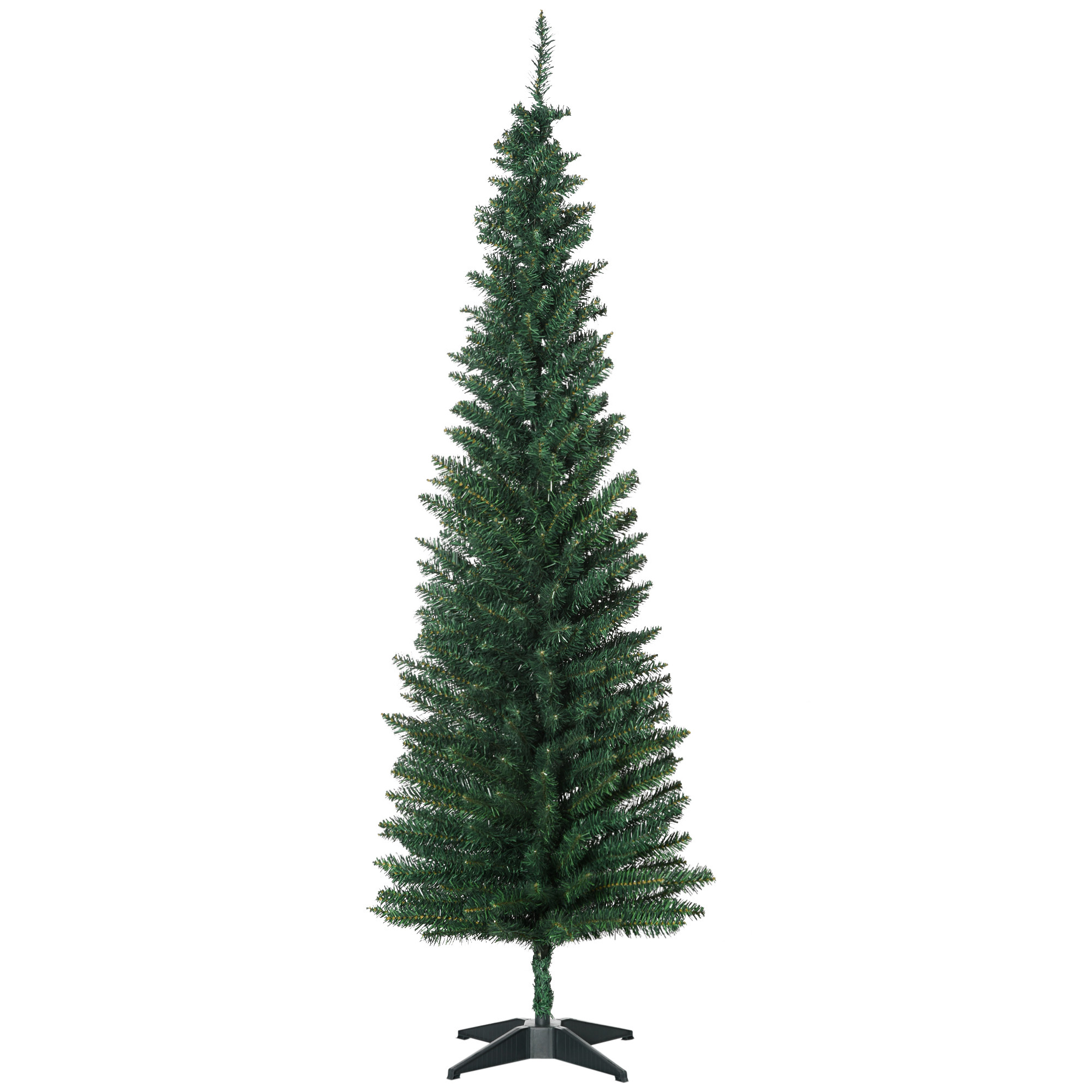 HOMCOM 
Árvore de Natal Artificial 180cm Ignífugo com 390 Pontas de Ramo PVC e 
Suporte de Metal