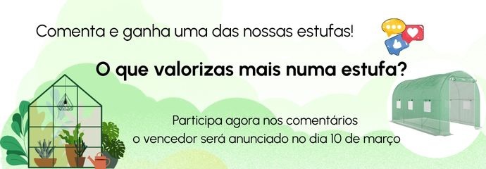 SORTEIO ESTUFA DE JARDIM