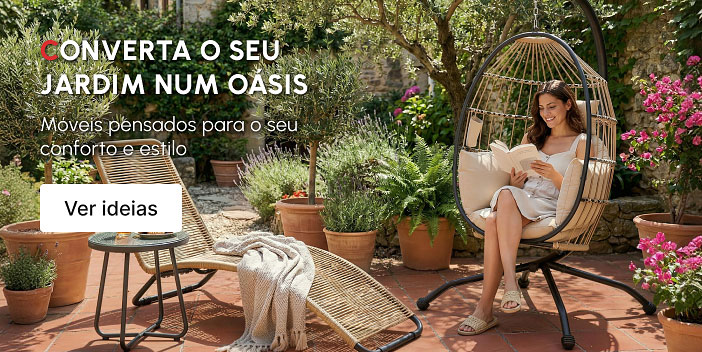 CONVERTA O SEU JARDIM NUM OÁSIS