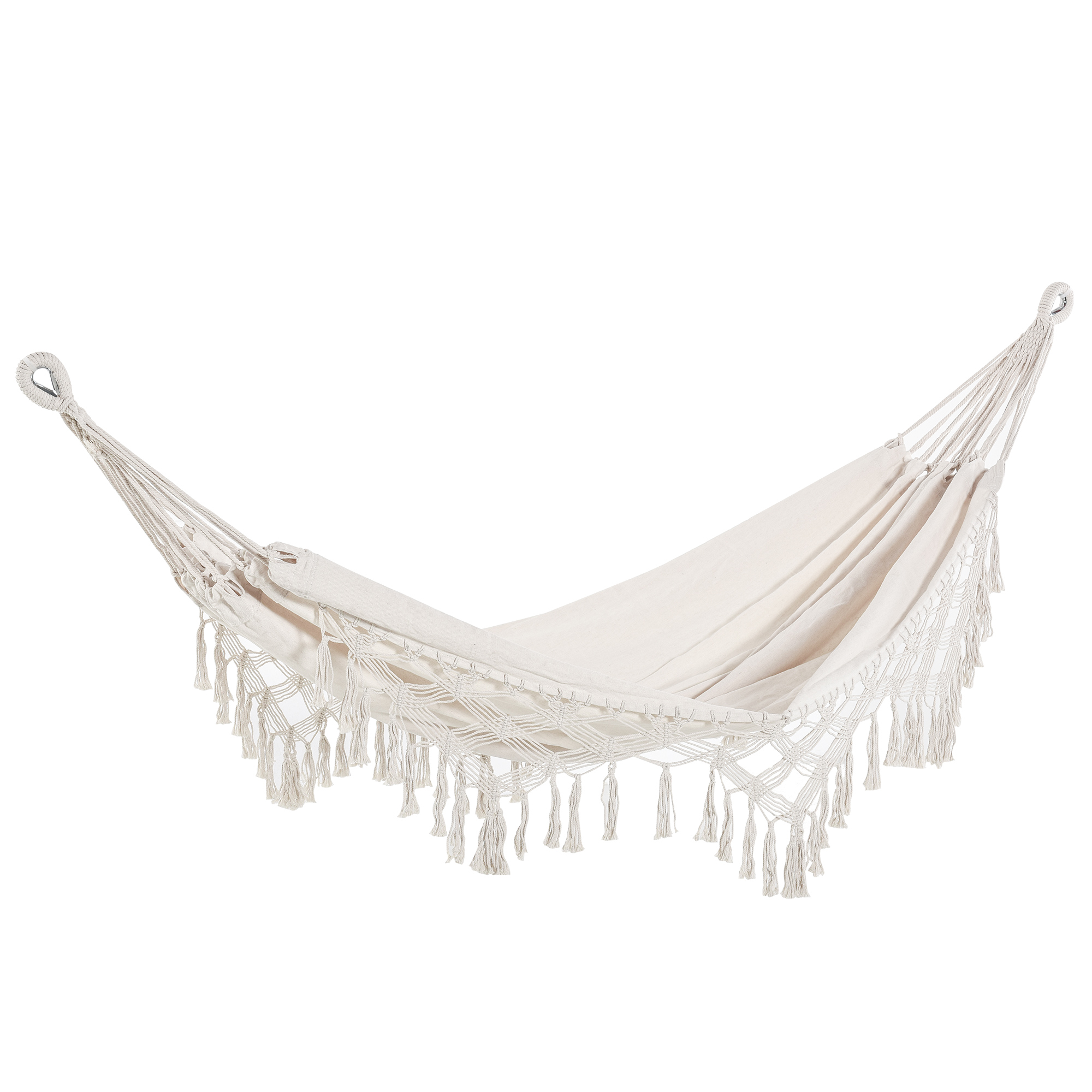 Outsunny Cama de Rede Suspensa 288x150 cm Creme